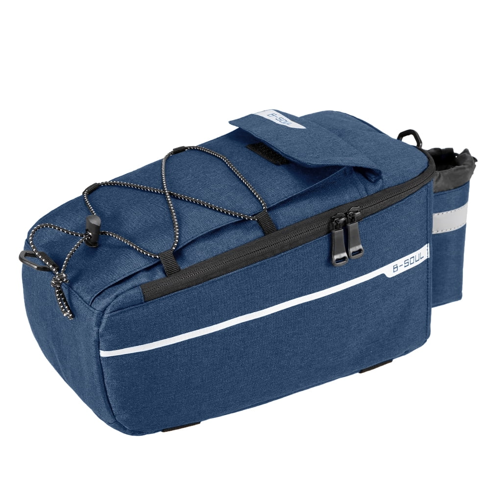Insulated Trunk Cooler Bag Cycling Rear Rack Storage Luggage Bag Reflective MTB Bike Pannier Bag Shoulder Bag U149690