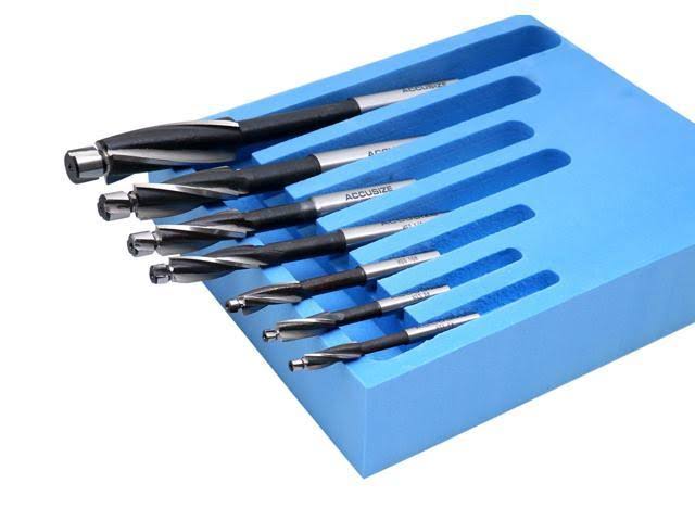 H.S.S. 3 Flute Straight Shank 7 PC Counterbore Set D2137