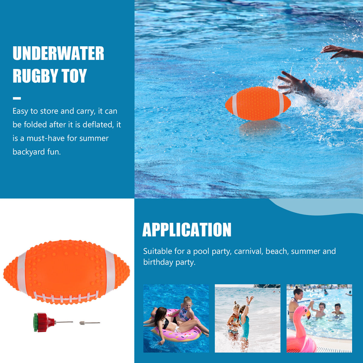 Underwater Rugby Toy Pool Ball Toy V274226
