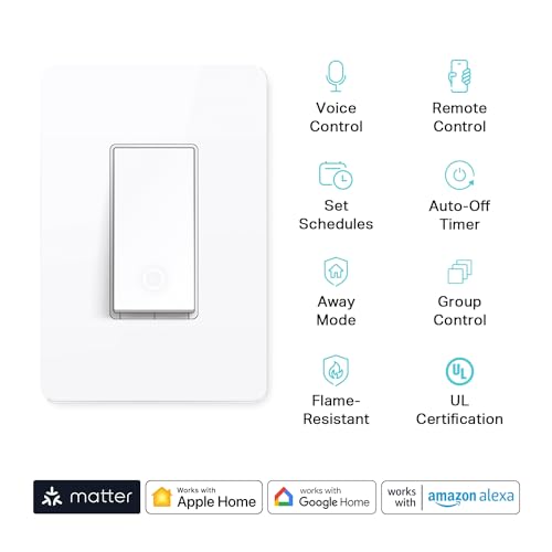 White 3-Pack Smart Light Switch O2438