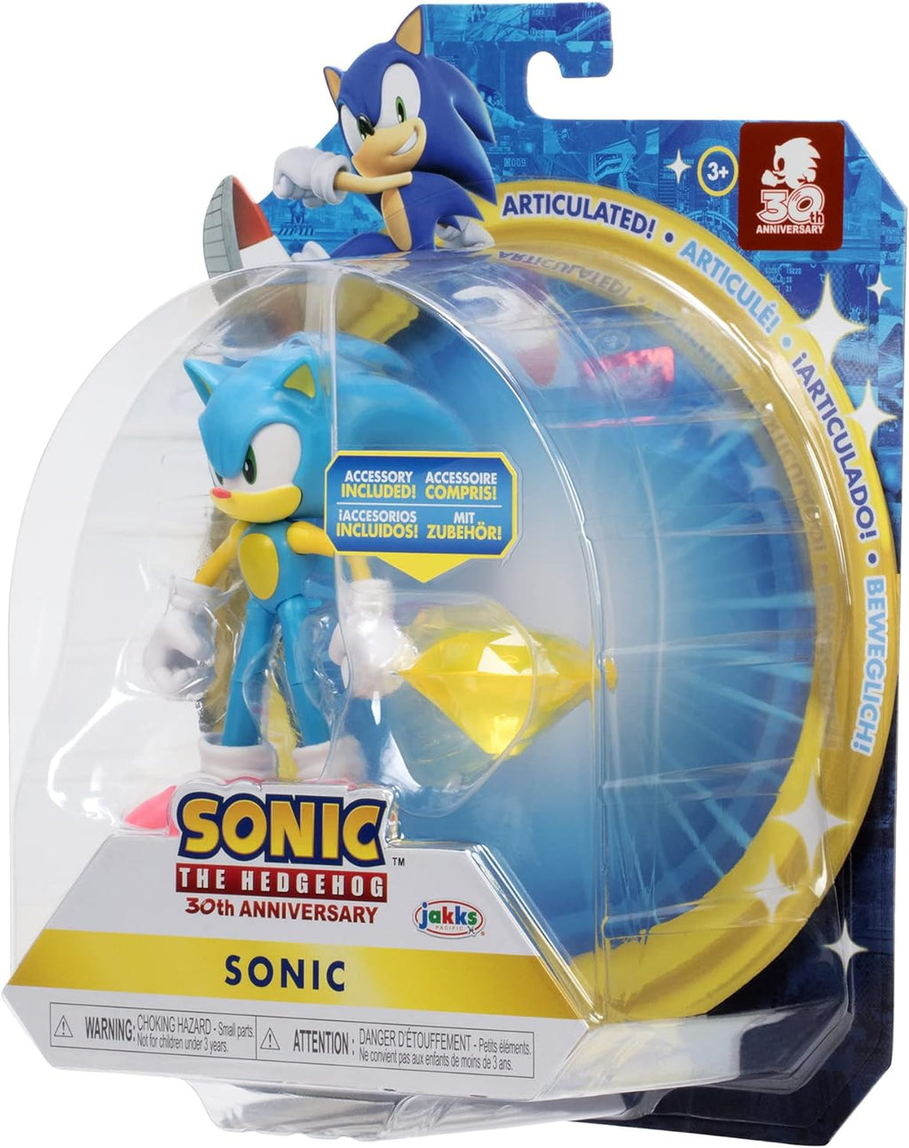 4-Inch Action Figure with Yellow Chaos Emerald A916