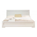 White Queen Size Wood Platform Bed B984