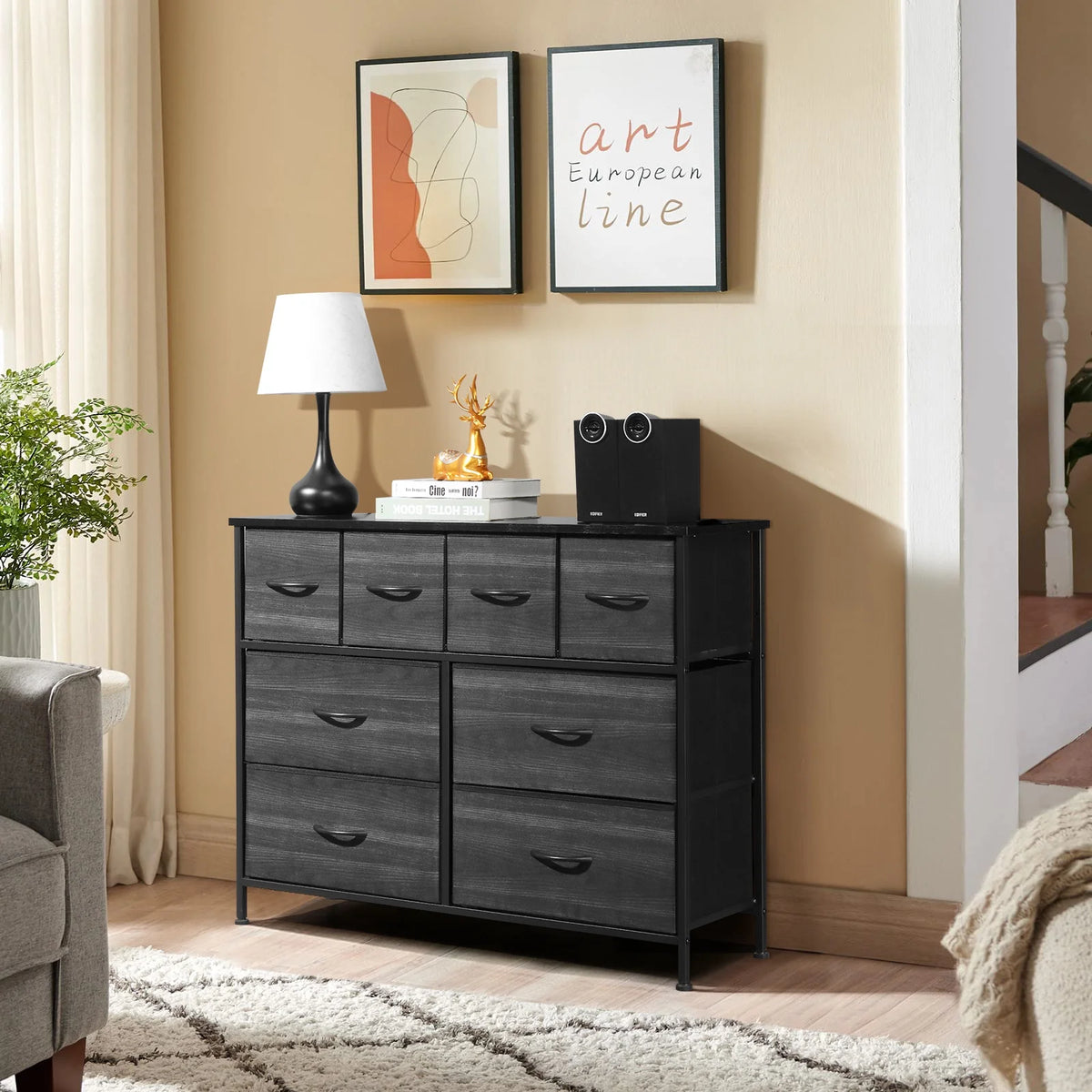 8 Drawer Fabric Storage Dresser X963042