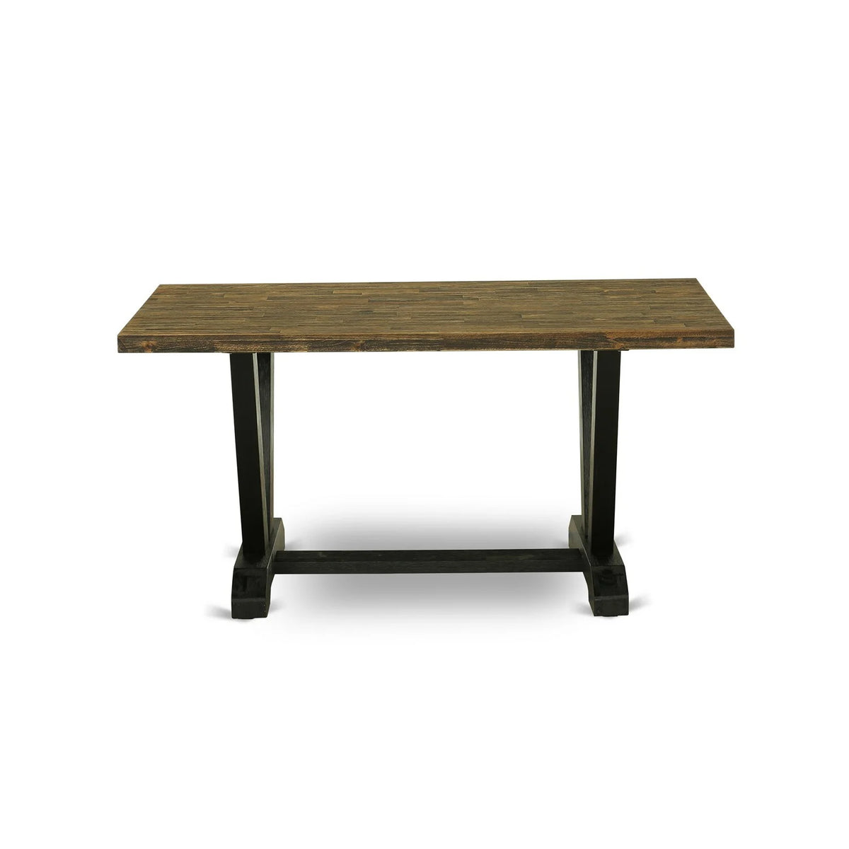 6-piece Wood Dining Set with Cushion Chairs in Gray K4034