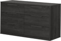 6-Drawer Double Dresser Gray Oak W10415