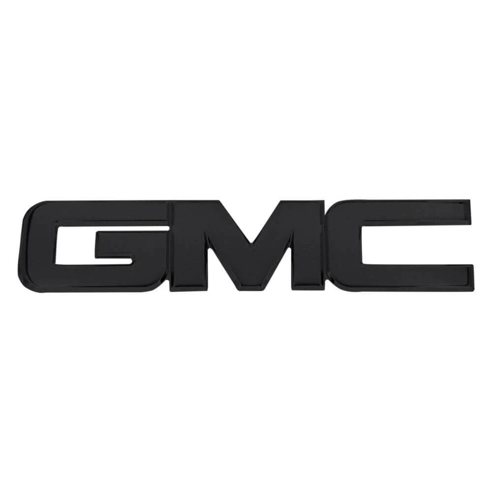 GMC Grille Emblem Chrome Black Powdercoat R208