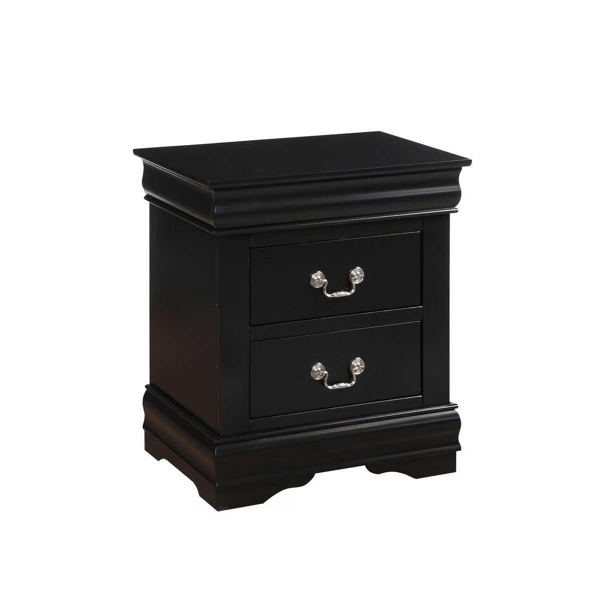 Black Wood Nightstand X46728