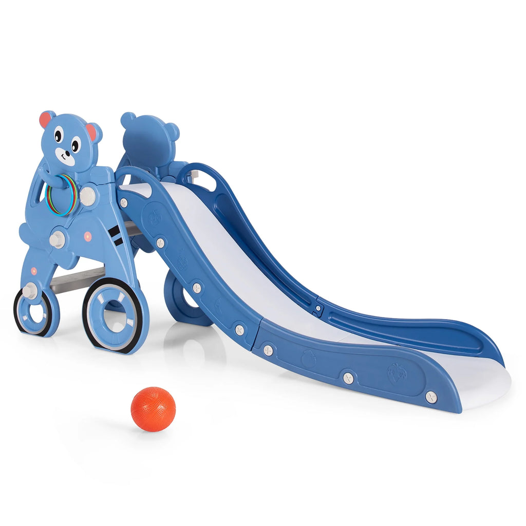 Foldable Baby Slide Toddler Climber PlaySet Pink S3281