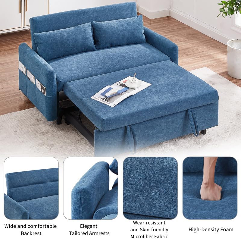 Grey Microfiber Convertible Sofa Bed Chair S306155