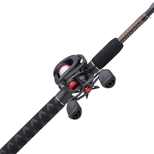 Low Profile Baitcast Reel and Fishing Rod Combo Q67204