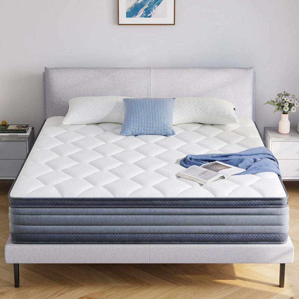 12" Hybrid Gel Memory Foam Pocket Innerspring Mattress O9392
