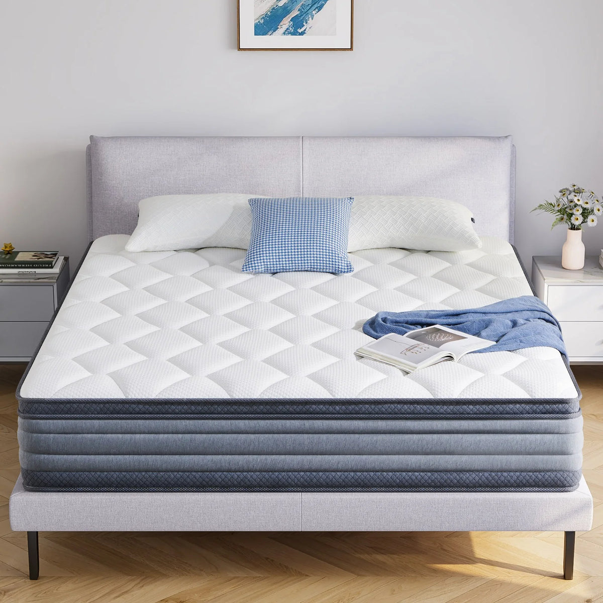 12" Hybrid Gel Memory Foam Pocket Innerspring Mattress O9392