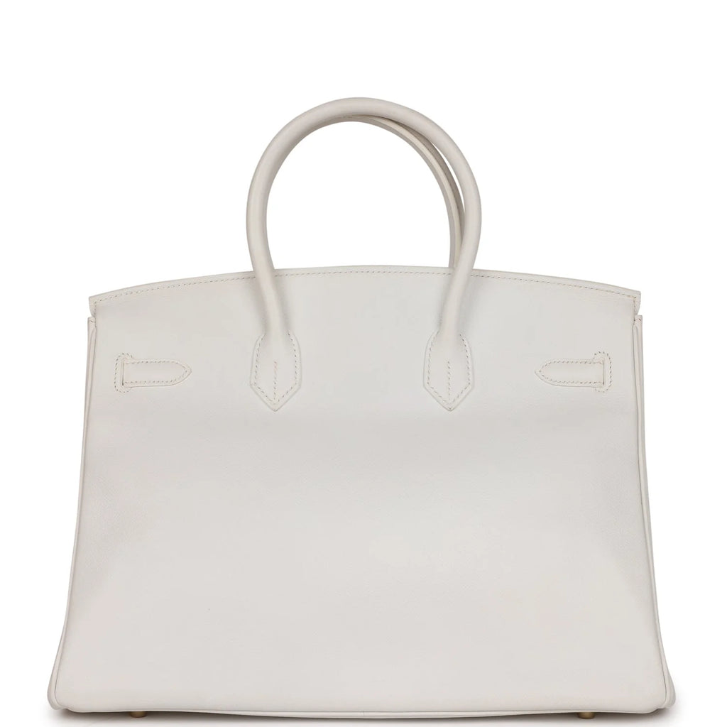 Pre-owned White Epsom Leather Birkin 35 D924778