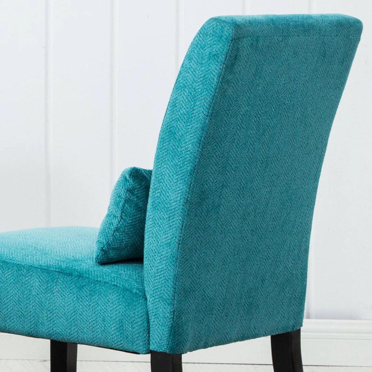 Fabric Armless Accent Chair with Kidney Pillow B633075