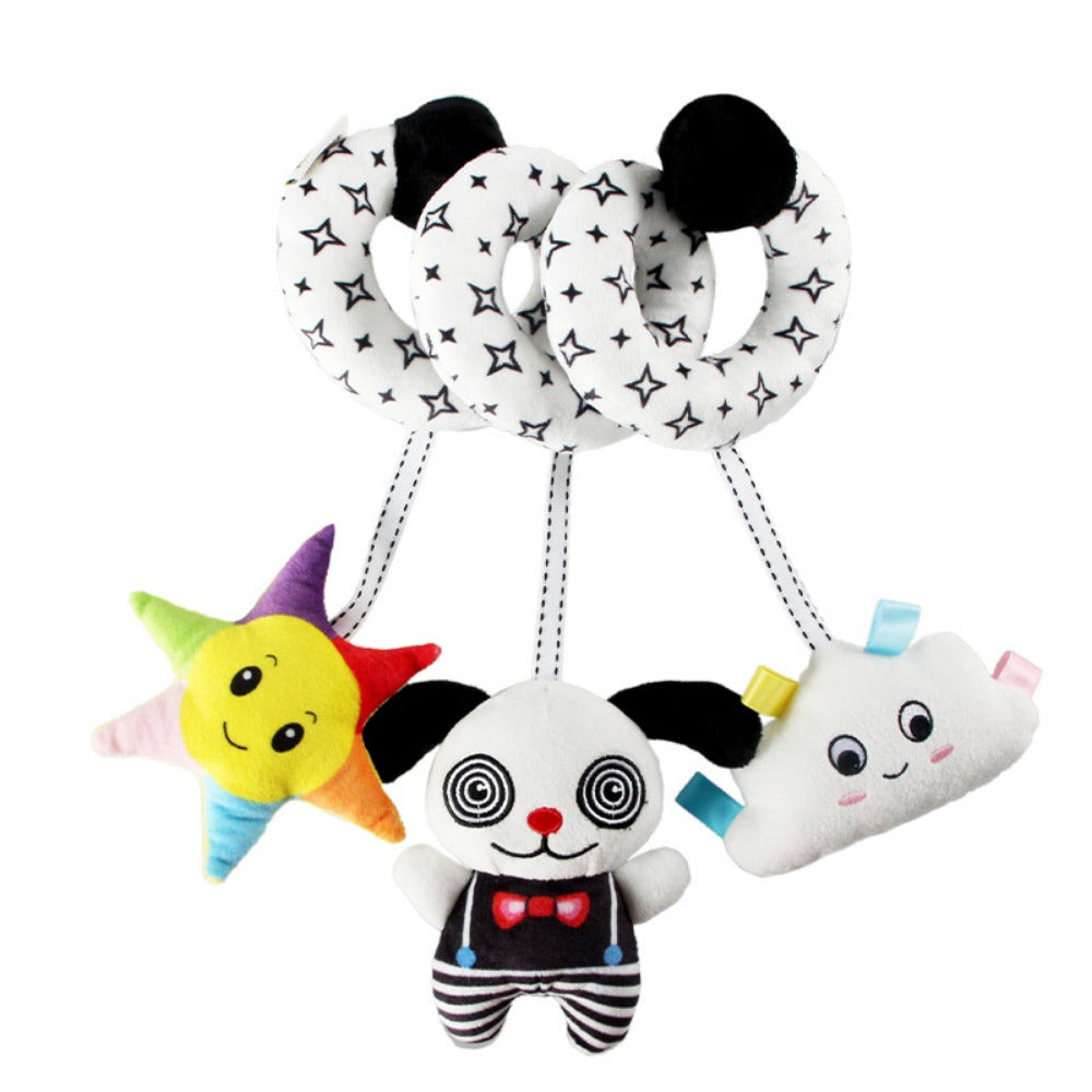Spiral Plush Crib Toy with BB Device, Rattle & Sound Box R87531