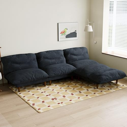 Green Corduroy 4 in 1 Convertible Futon Sofa Bed H289