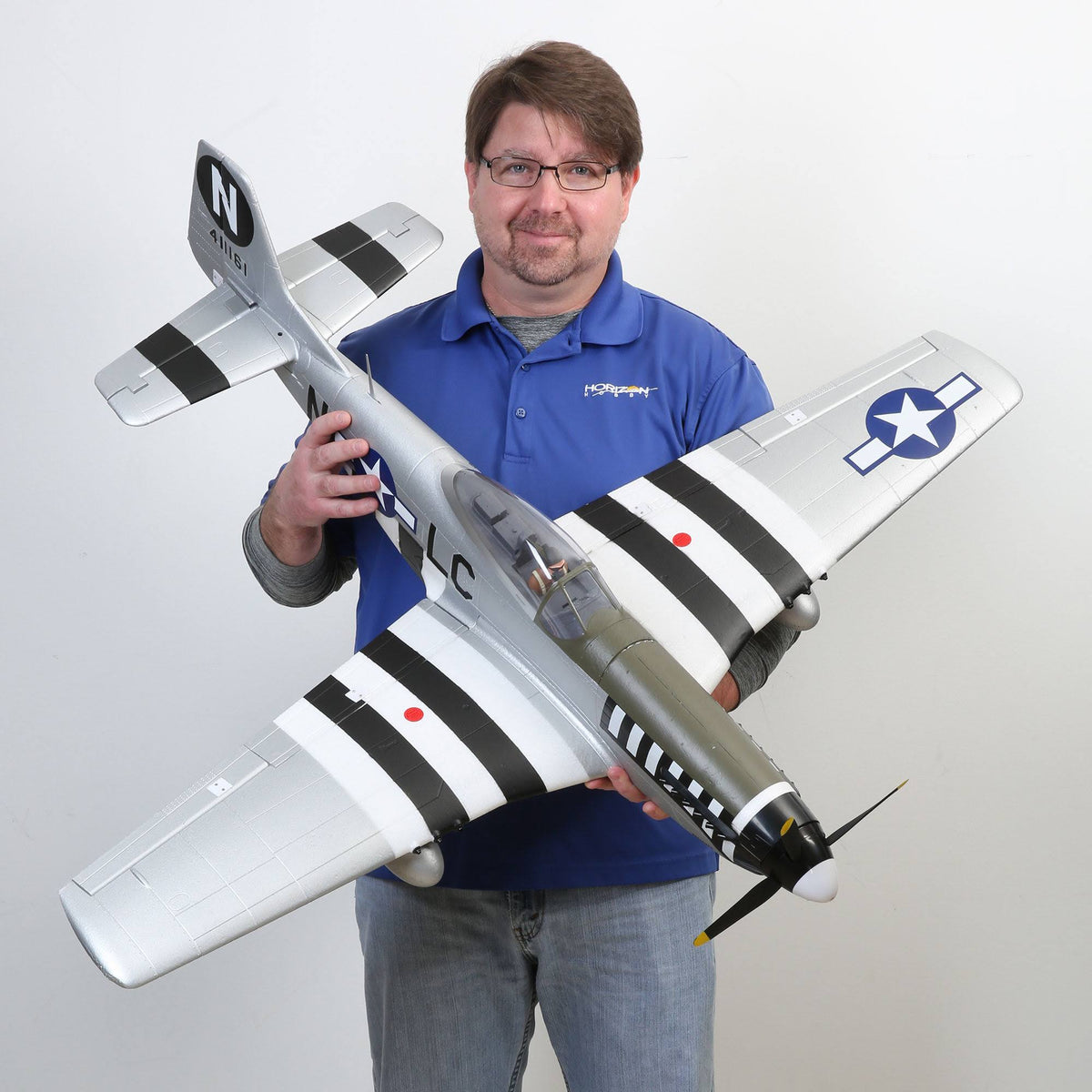 P-51D Mustang 1.2m BNF Basic with AS3X and Safe Select J9339