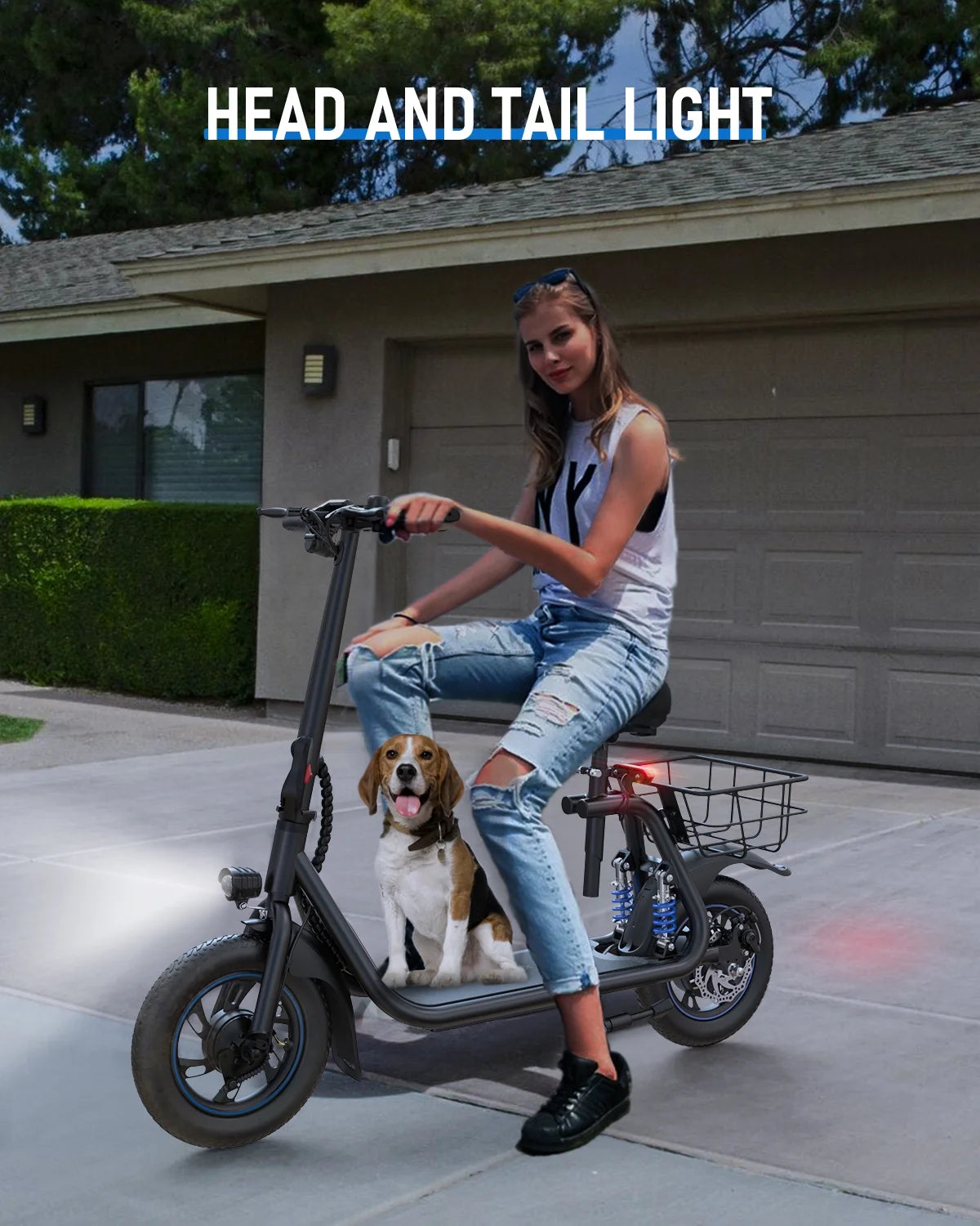 450W Electric Scooter with Seat A15124