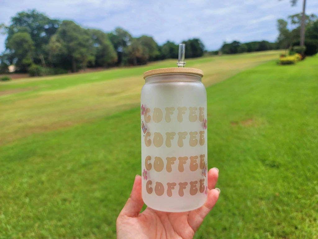 16 oz Coffee Beer Can Glass R26557