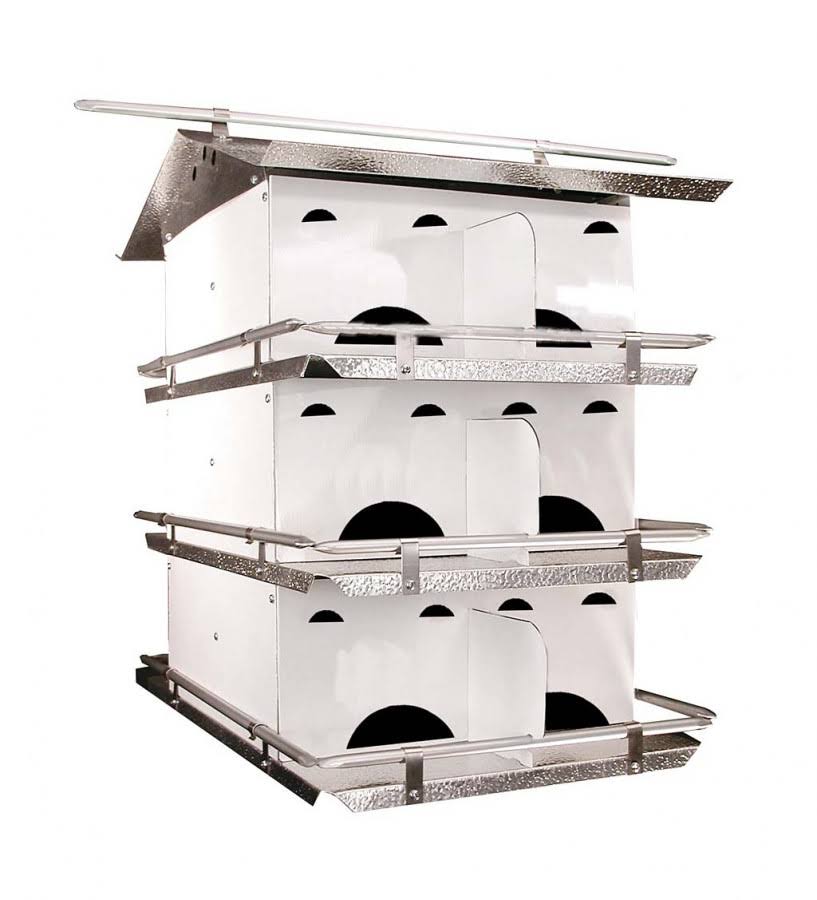 12-Room Purple Martin Birdhouse and Pole Set M960