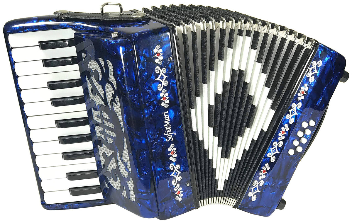 Dark Blue Pearl Accordion P6493