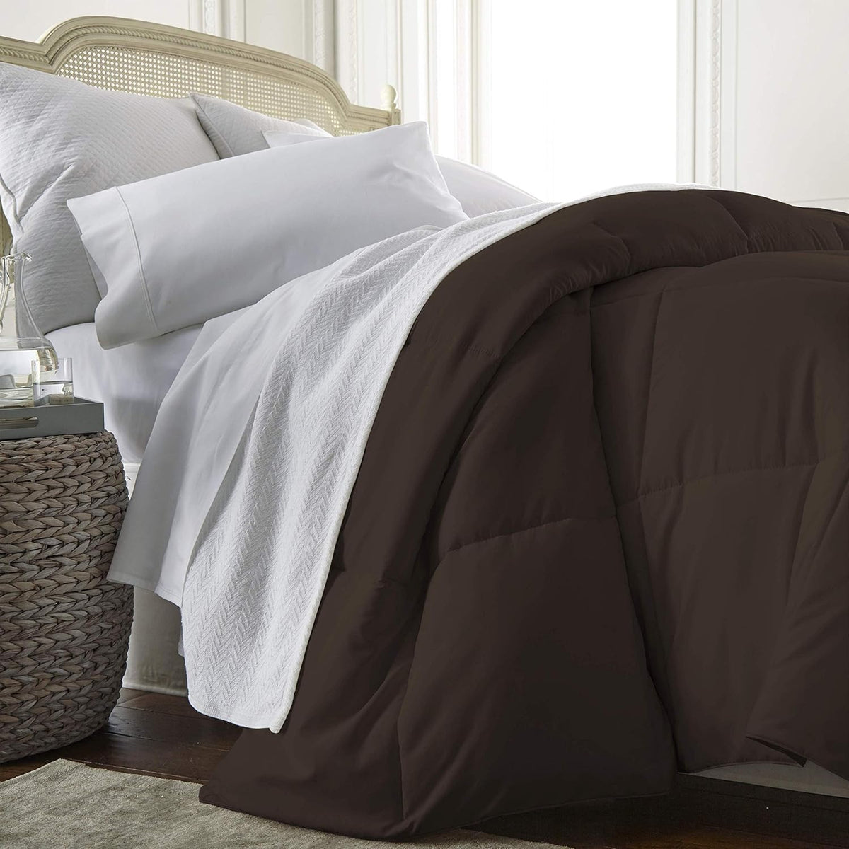 Light Weight Down Alternative Comforter King California King Gray R1404