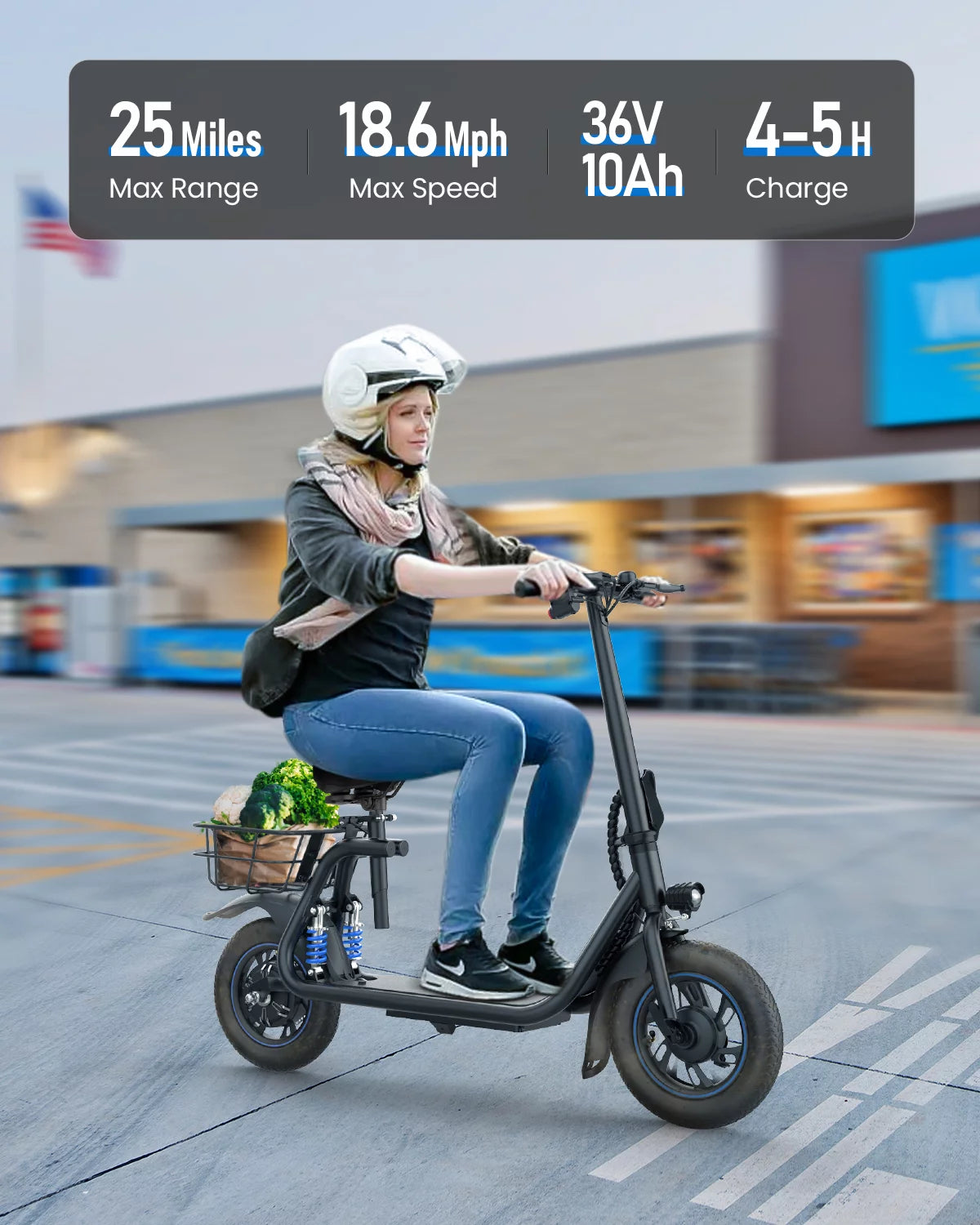 450W Electric Scooter with Seat A15124