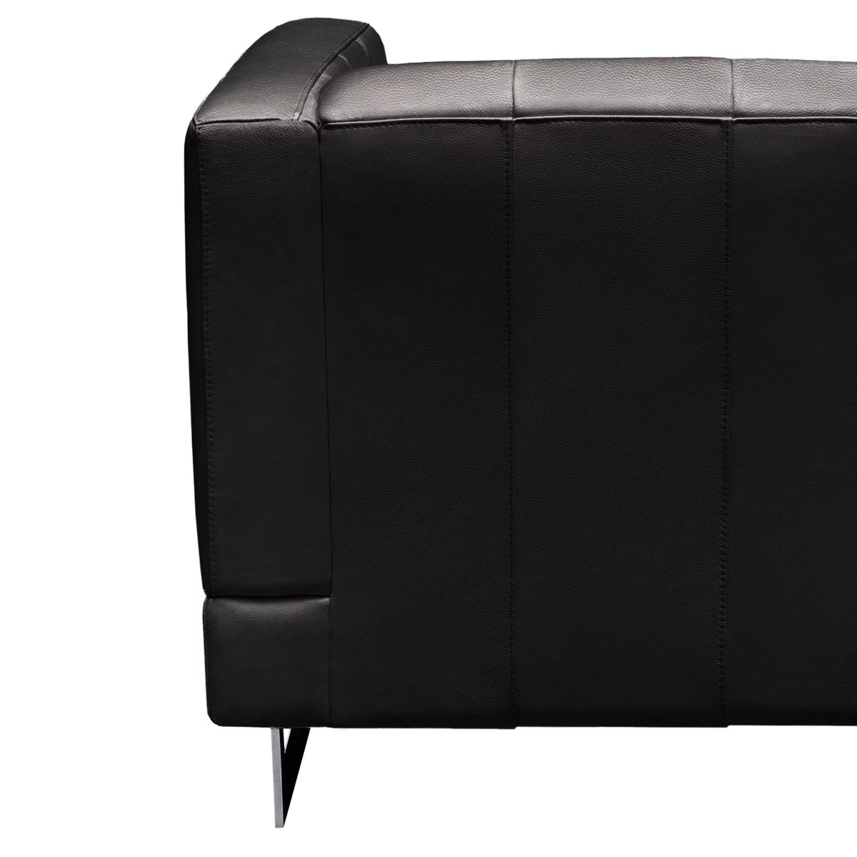 Black 3-pc Leather Sofa and Chairs Set M8991