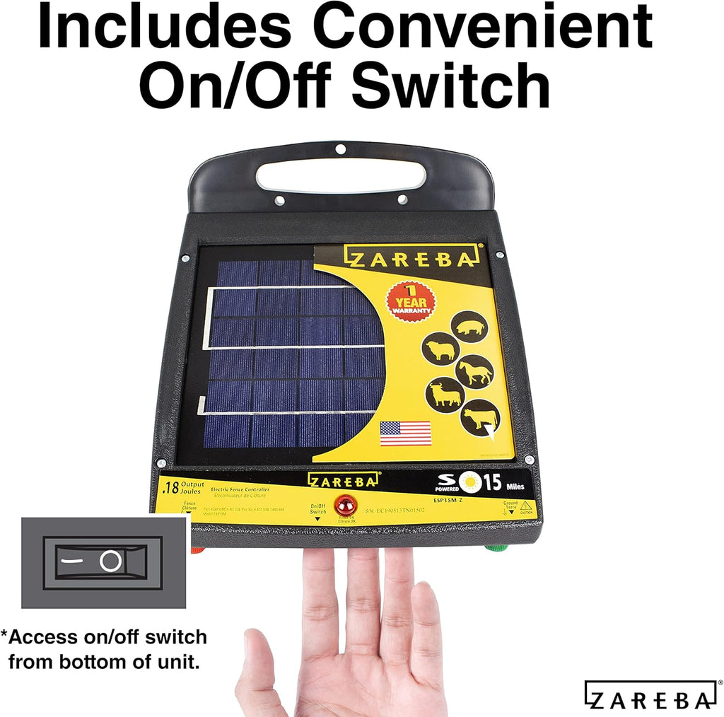 15-Mile Solar Low Impedance Fence Charger G547