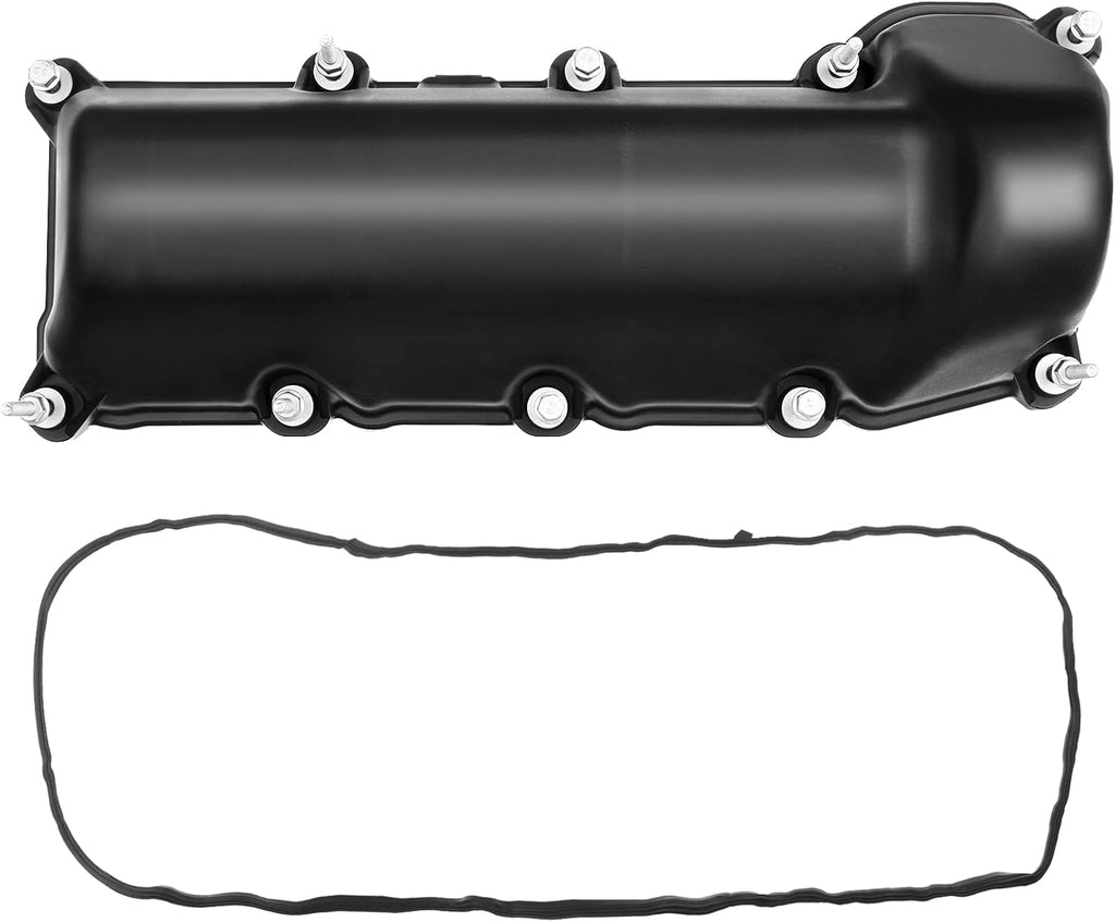 Left Engine Valve Cover with Gasket Compatible with Dodge Ram 1500 Dakota 2004-2010 Durango 2004-2009 Nitro 2007-2011 Jeep Liberty 2002-2012 Ram 1500 2011-2012 V6 3.7L Gas Pack of 2 D327