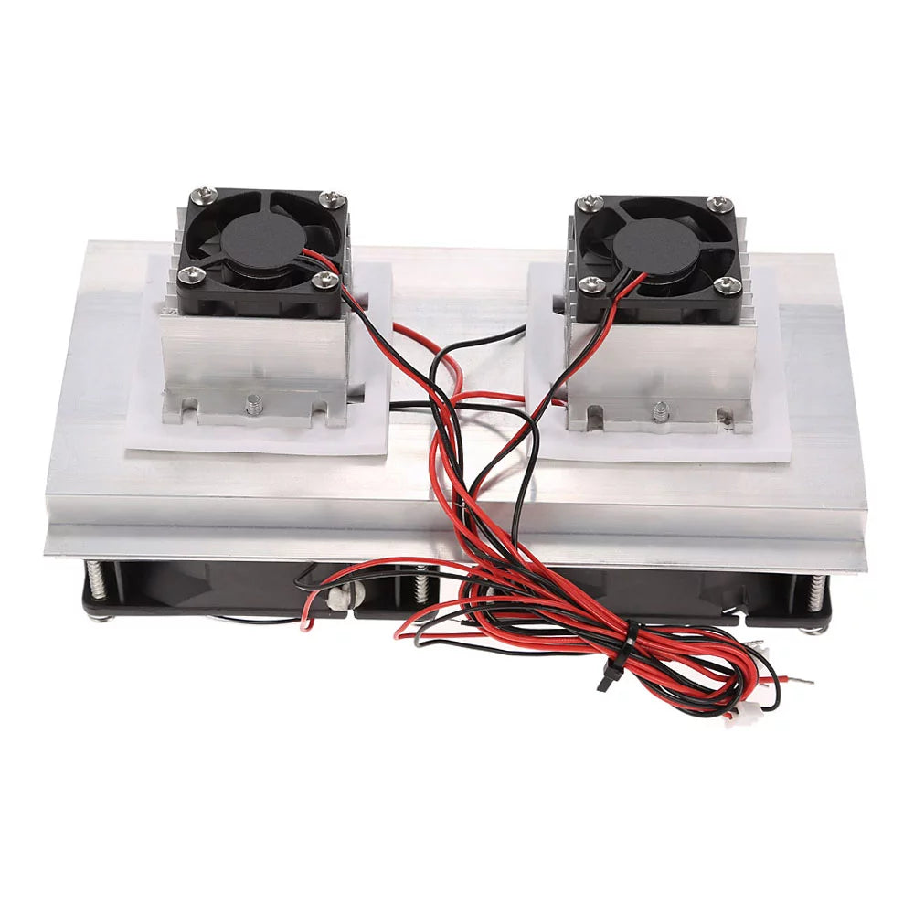 Thermoelectric Peltier Cooling System with Double Fans and Large Radiator E581