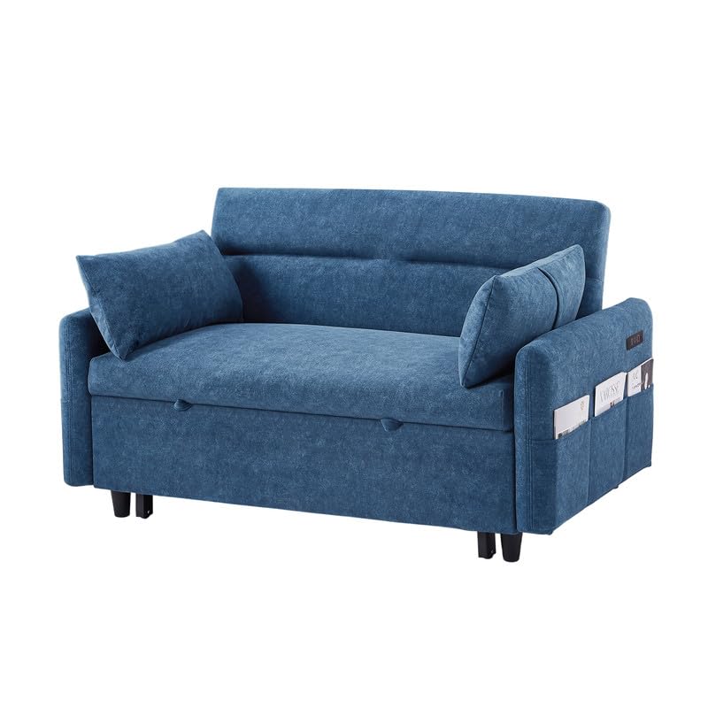 Grey Microfiber Convertible Sofa Bed Chair S306155