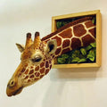 3D Giraffe Head Wall Art Decor W339650