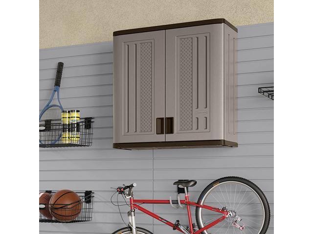4 Cubic Feet Resin Single Shelf Wall Storage Cabinet 6 Pack A43218