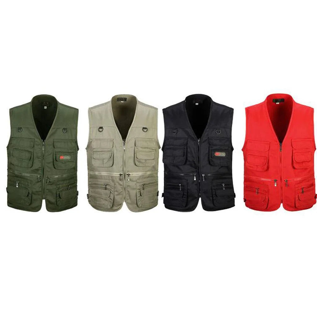 Men's Outdoor Travel Fly Fishing Photography Quick-Dry Jacket XL I2872