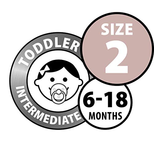 Set of 2 Natural Rubber Baby Pacifiers Z40298