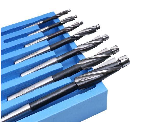 H.S.S. 3 Flute Straight Shank 7 PC Counterbore Set D2137