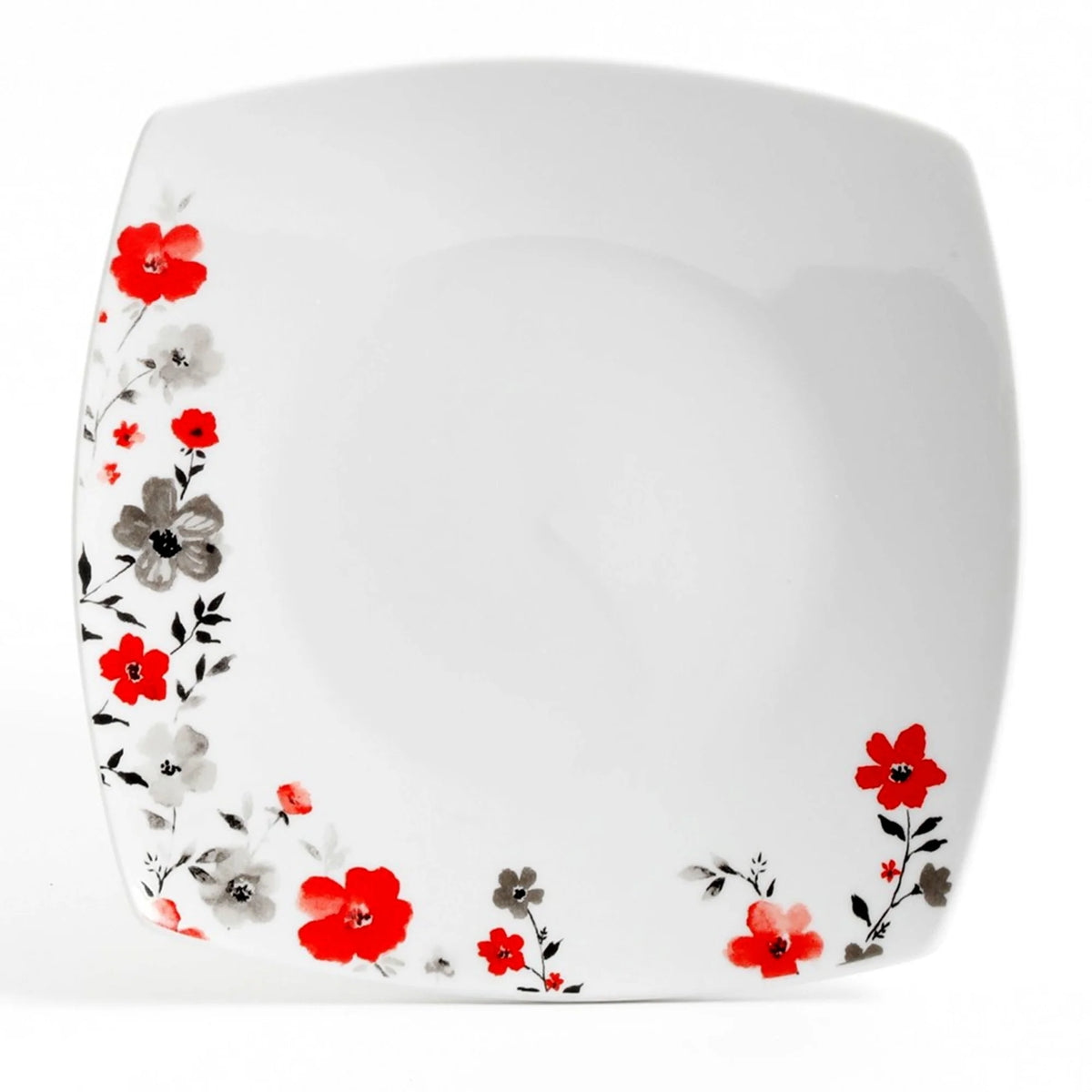 16 Piece White Floral Ceramic Dinnerware Set S319