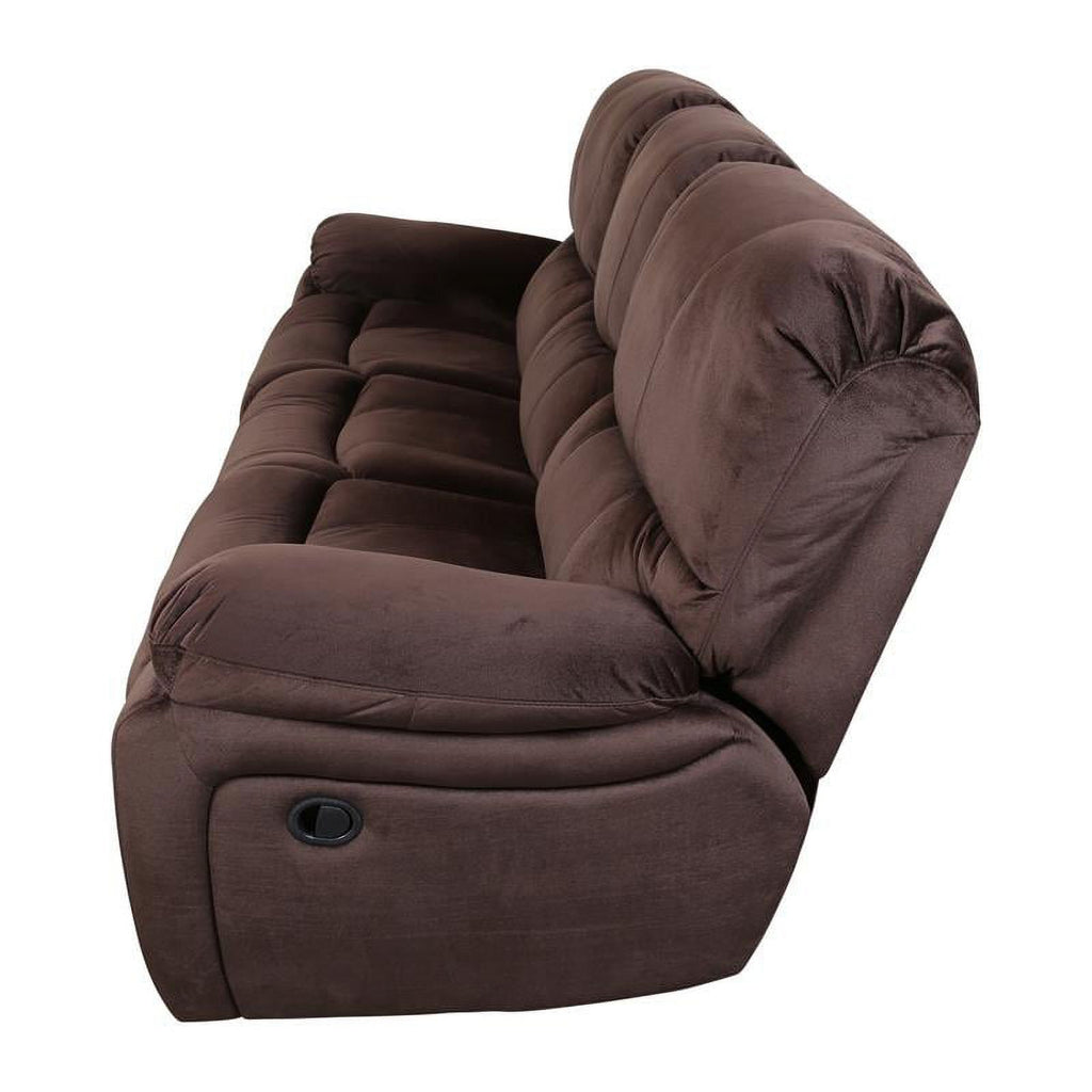 Chocolate Reclining Sofa P354