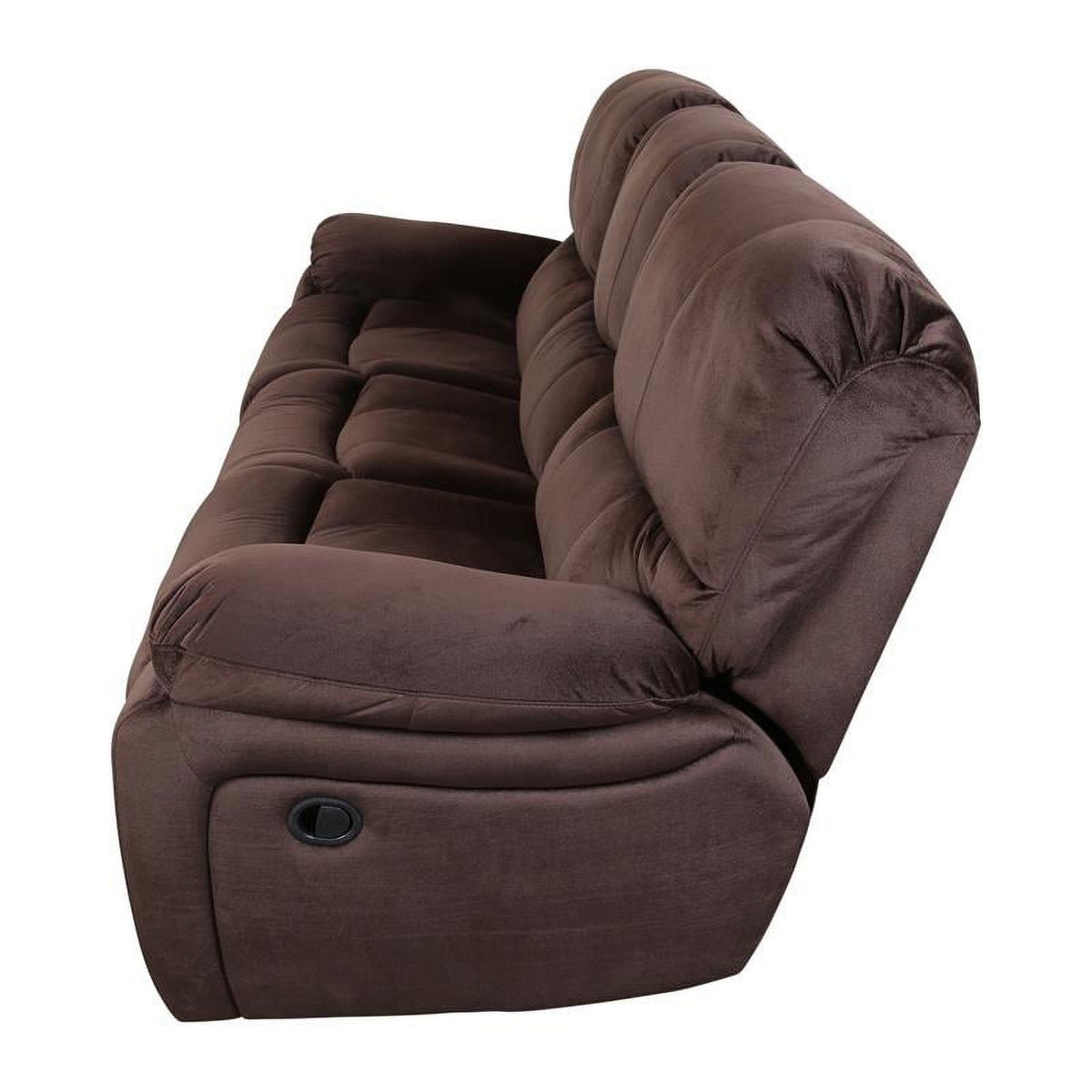 Chocolate Reclining Sofa P354