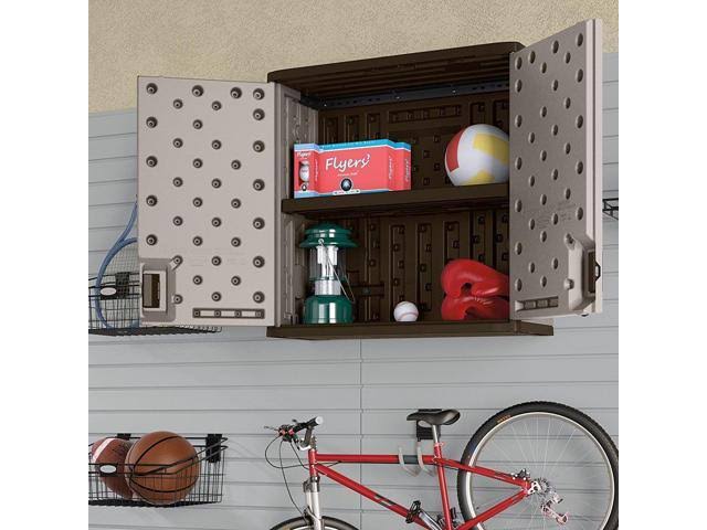4 Cubic Feet Resin Single Shelf Wall Storage Cabinet 6 Pack A43218
