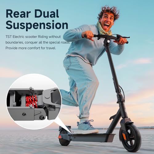 Electric Scooter, 500W Peak Motor, 8.5" Solid Rear Tire and Pneumatic Front Tire U454916