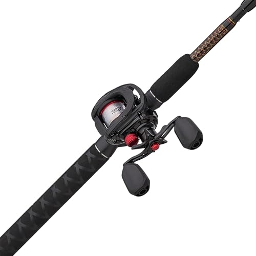Low Profile Baitcast Reel and Fishing Rod Combo Q67204
