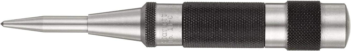 Automatic Center Punch with Heavy Duty Hardened Steel Metal, Adjustable Knurled Cap D287874