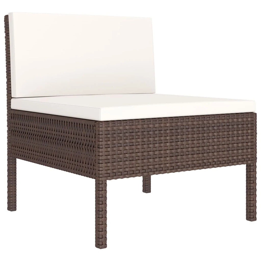 12 Piece Poly Rattan Sectional Outdoor Furniture Set S58480