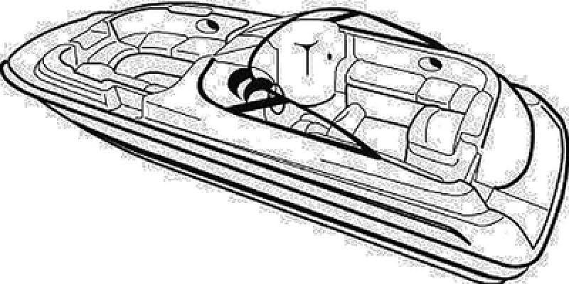 Boat Cover for I/O Deck Boats with Walk Thru Windshield or Side Console G95054
