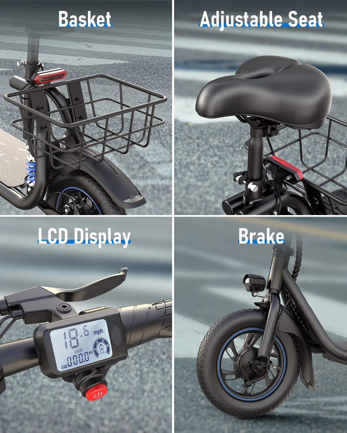 450W Electric Scooter with Seat A15124
