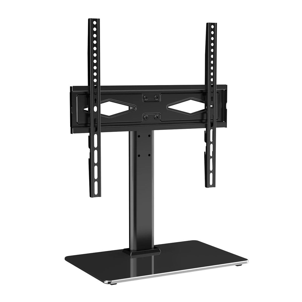 Universal Swivel TV Stand for 32"-55" TVs Adjustable Height Glass A67453