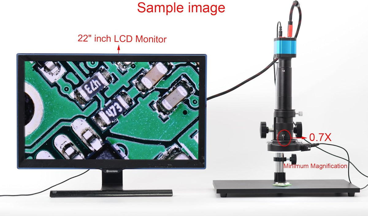 14MP HDMI USB Digital Microscope Camera Set with 300X Zoom Lens and LED Light N95229