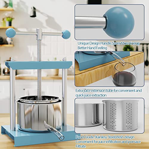 2 Litre Stainless Steel & Iron Manual Press H20213